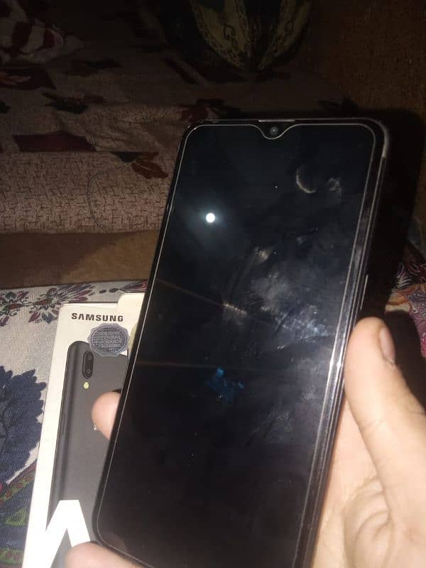 samsung a10s good condition not open no report with box w 3