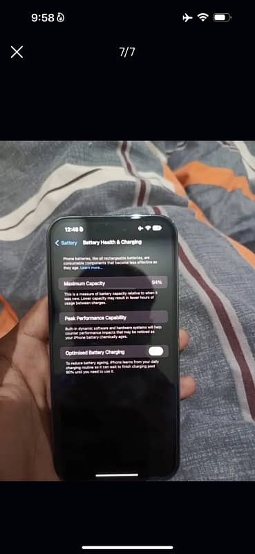 i phone 14 pro max jv  128gb battrey health 94  condition 10/10 6