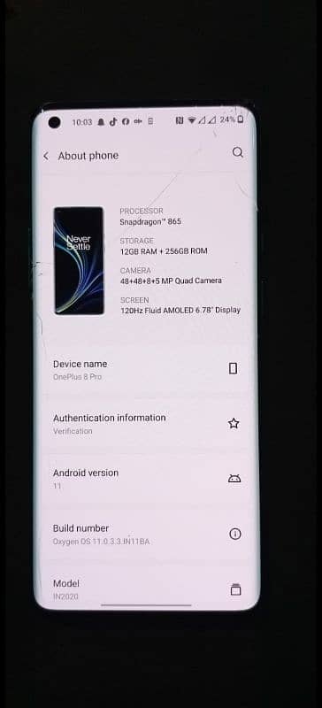 OnePlus 8 pro 12 gb ram 256 gb storage patched 0