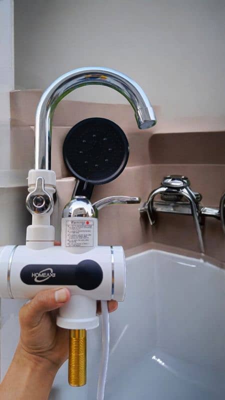 Smart Instant Geyser Electric Tap with Digital Display And Shower Head 5