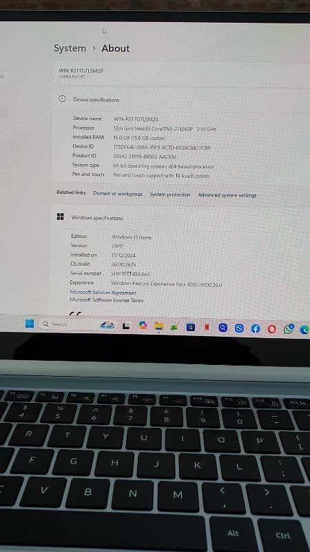 Samsung galaxy book2 pro 360, 15.6 inch 1tb ssd 16gr ram  12th core i7 9