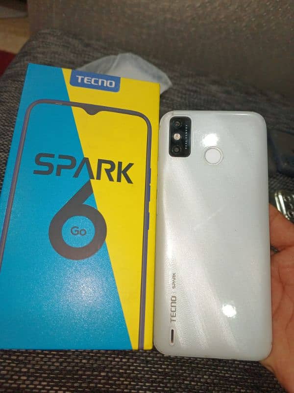 Tecno spark 6 go with box 1