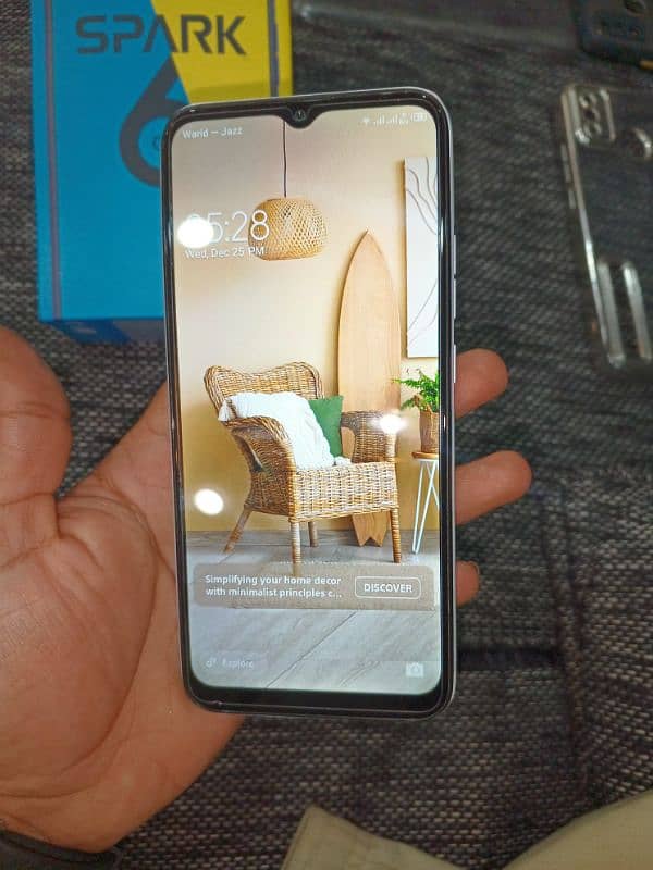 Tecno spark 6 go with box 6