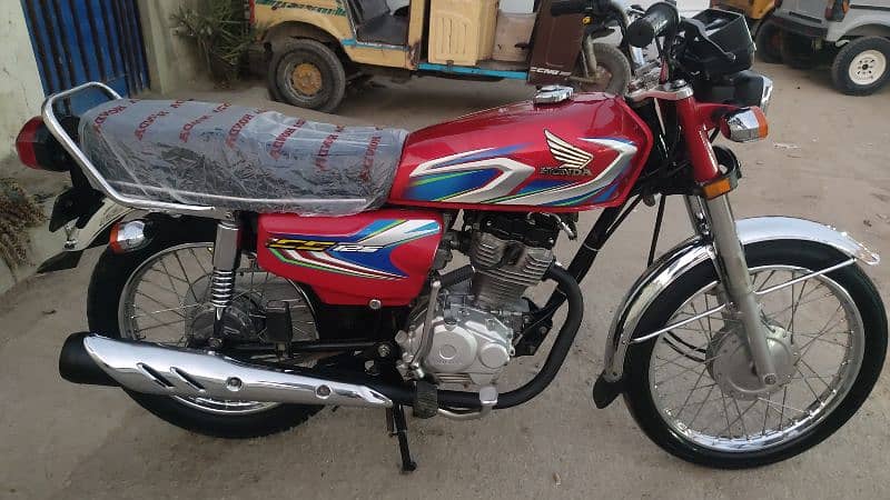 CG Honda 125 2022 Karachi num 10/10 geniun 1