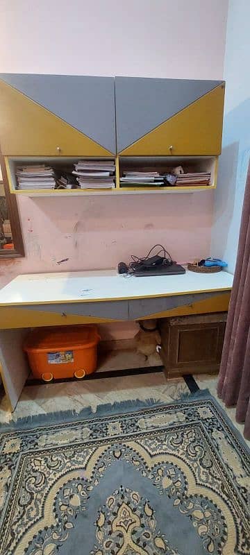 study table set with cabinet 2