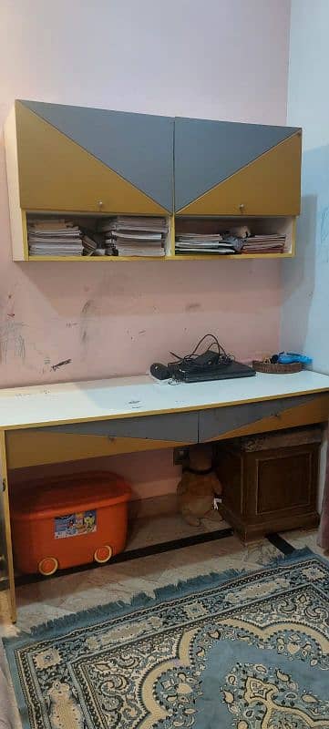 study table set with cabinet 6