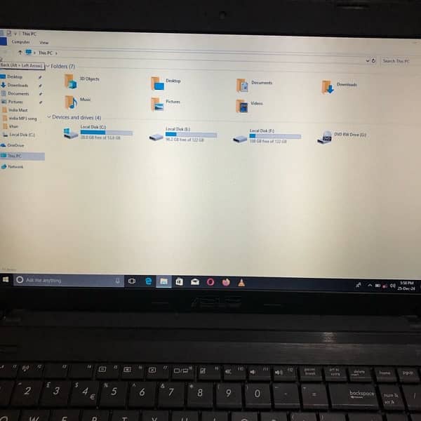 Asus laptop full ok condition 5