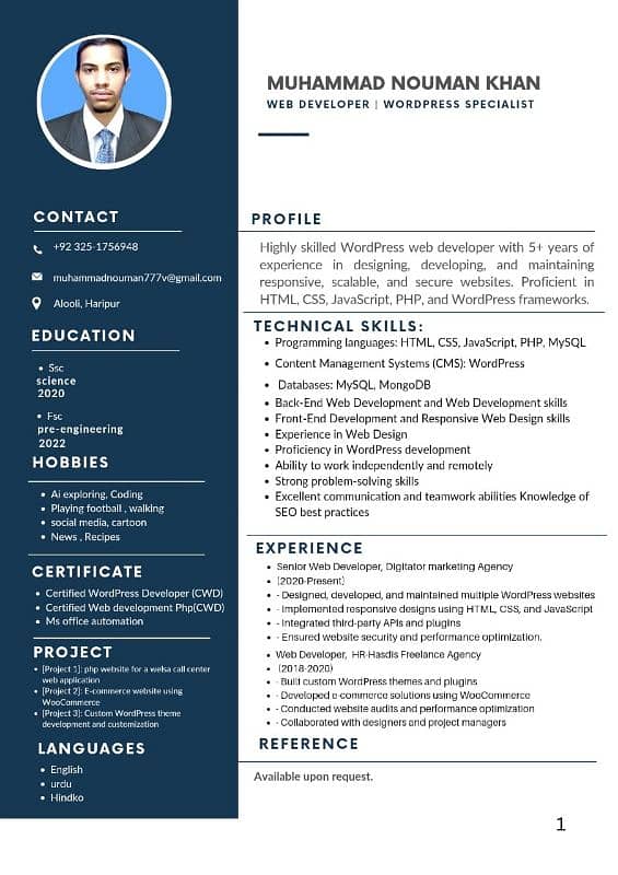 I m professional cv maker 2