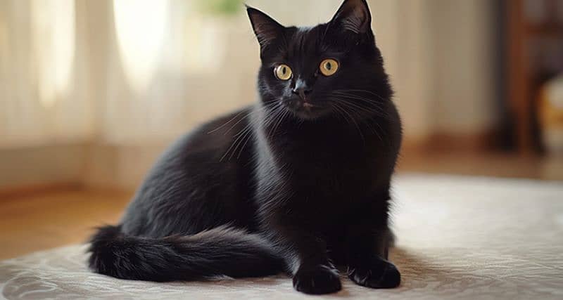 Persian Black Cat 2