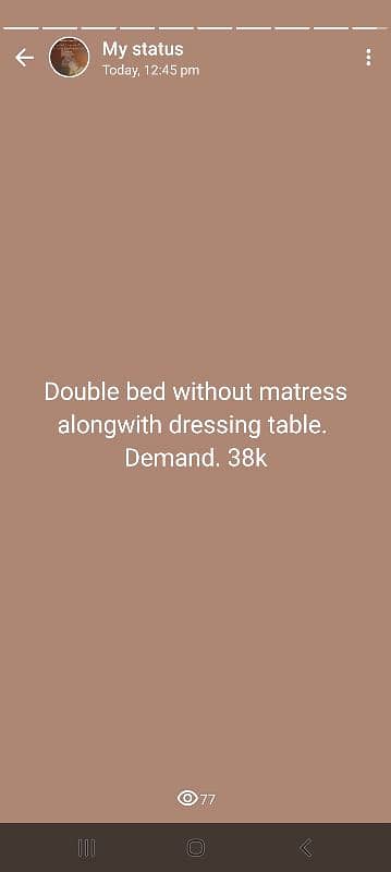 double bed w/o mattress 8