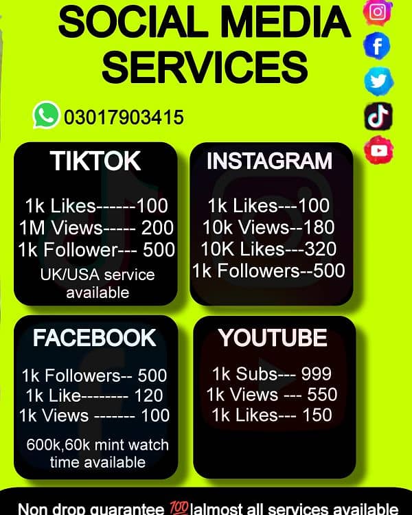 Social Media services 1