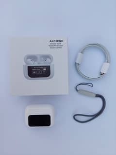 A9 Pro Earbuds with Display Tuch Control,ANC/ENC noice cancelling