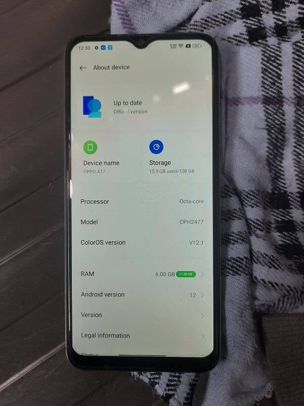 oppo A17 6+4gb ram 128gb room urgent sale need cash 1