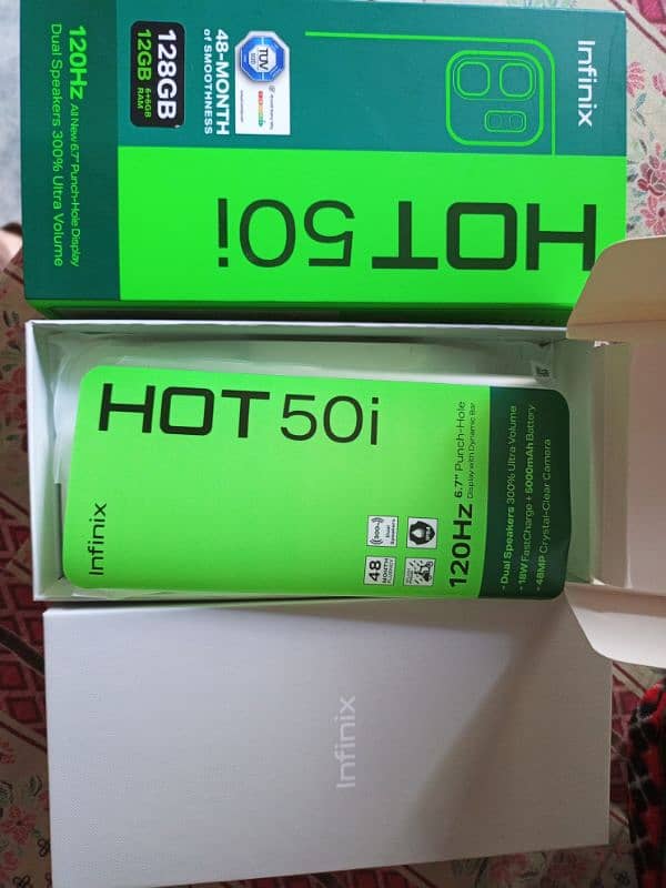 Hot 50i 6+6 128  Only Two Day Used (03489257068) Whatsapp 3