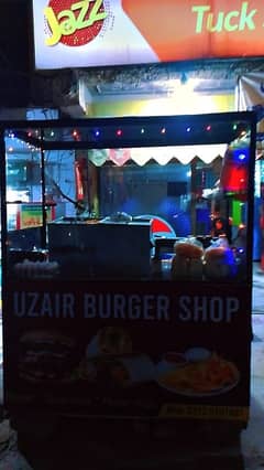 burger , shawarma and barbecue counter for sale.