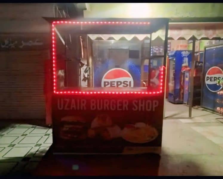 burger , shawarma and barbecue counter for sale. 1