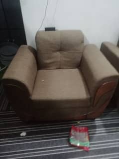 new Brown 5 seater sofa