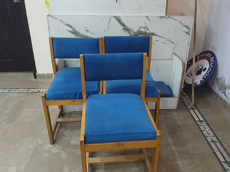 Imported Wooden 3 Chairs For Lab Office or Other business 0