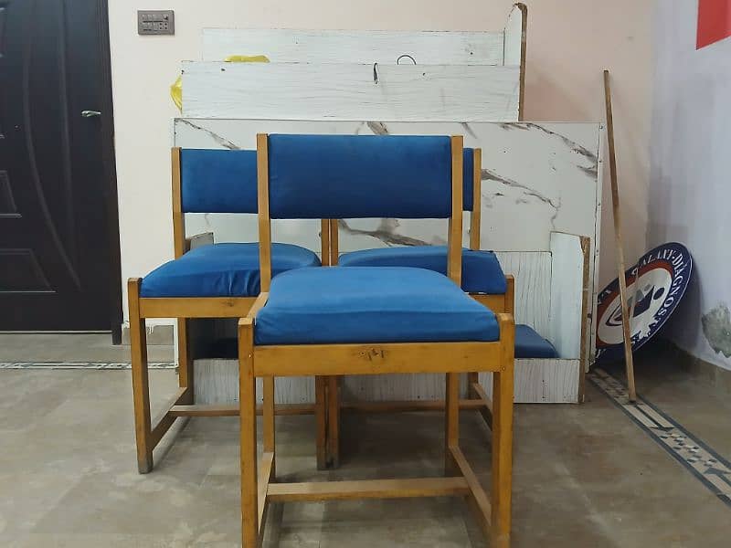 Imported Wooden 3 Chairs For Lab Office or Other business 1