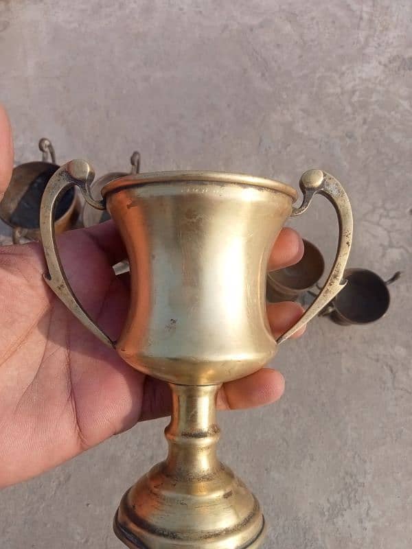 50 years old antique brass cup 2