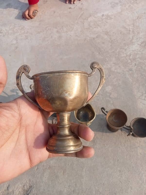 50 years old antique brass cup 5