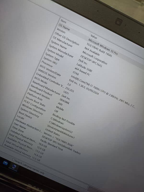 Dell latitude e5580 core i7 7th generation 2gb graphics Nvidia 15.6 10