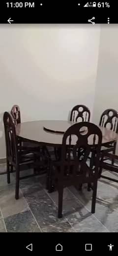 dining table with 6 chairs