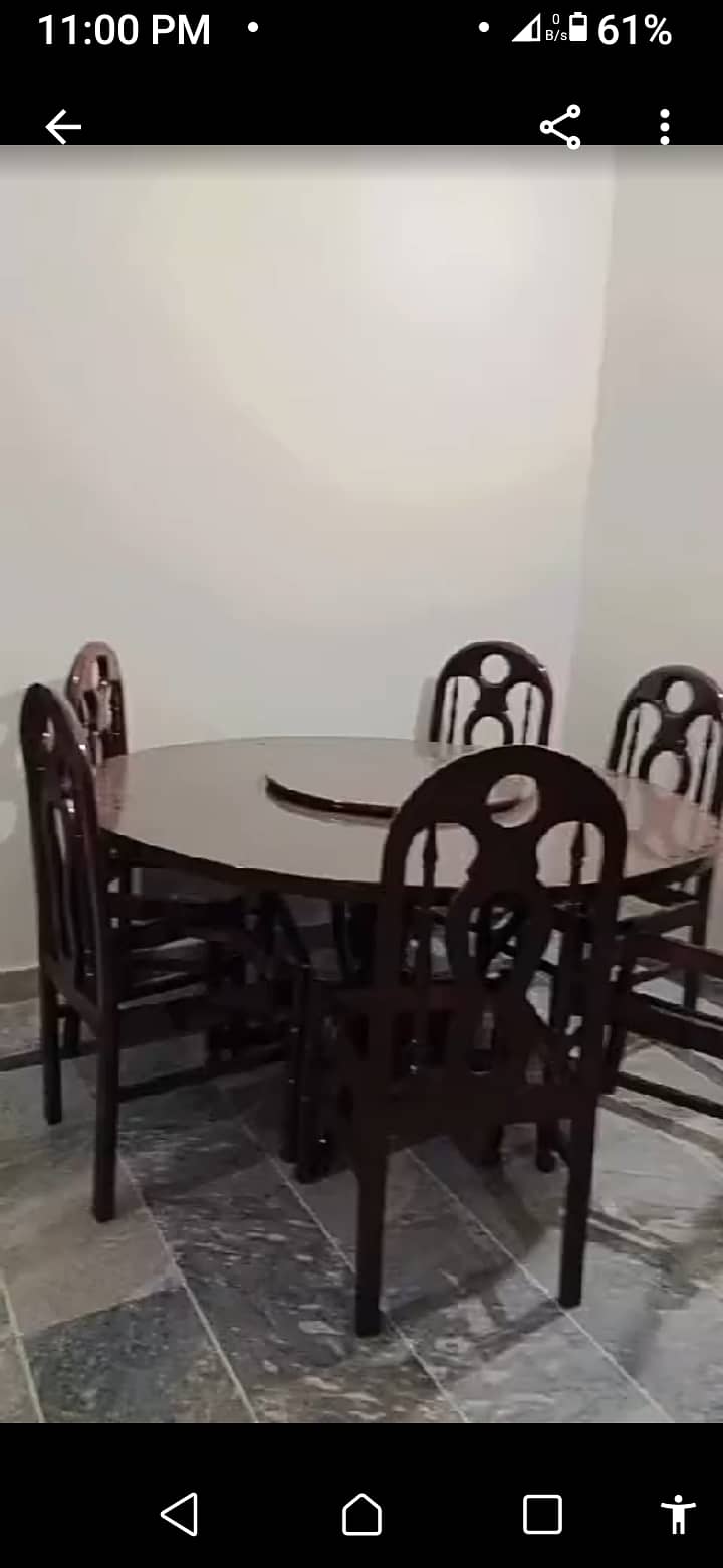 dining table with 6 chairs 0