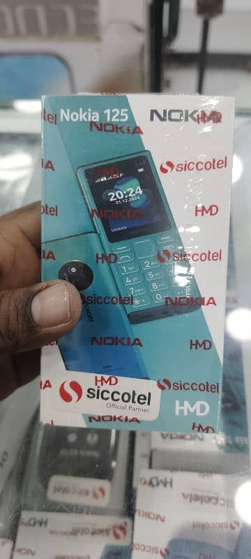 Nokia 125 official one year warranty box pack qty available papu price 0