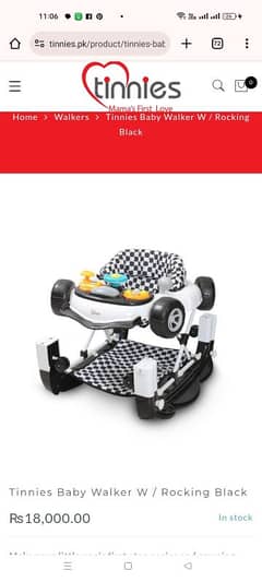 Tinnies BG 1207 Baby Walker for Sale