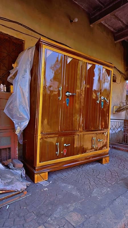 Metal Almarie 3 Door cupboard un used 10/10 (New) 1