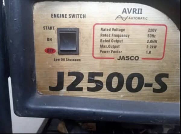 Jasco 2.5kva Generator 4