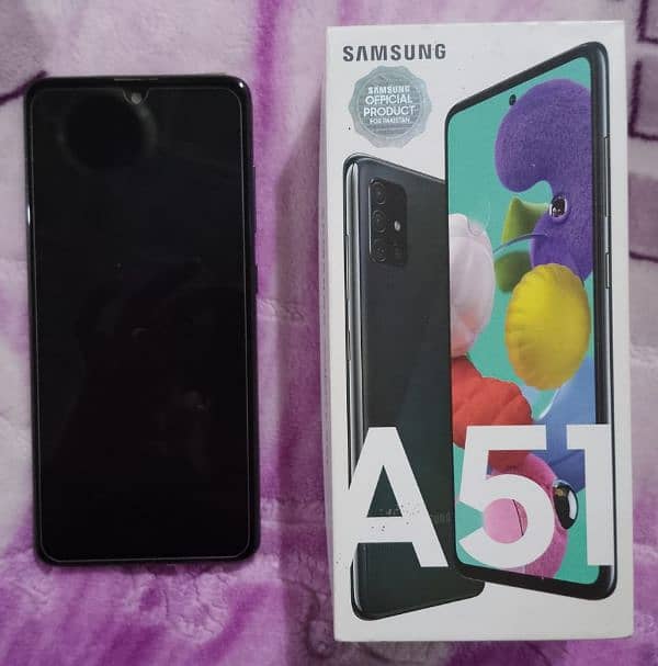 Samsung A51 6gb 128gb Complete Box 1