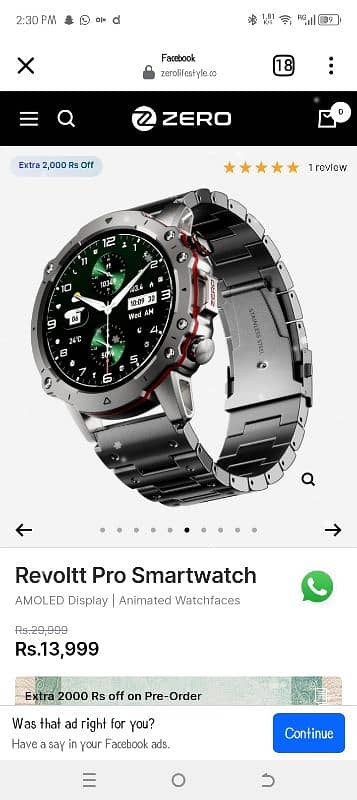 REVOLTT Zero ultra Smart watch 3