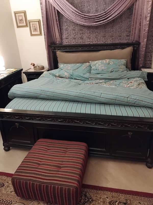 Urgent Sale. Solid Wood Bed Siders & Dressing Table. 2