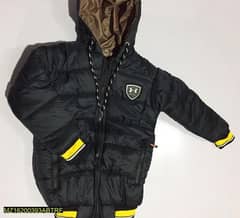 Boy's Stitched Polyester Puffer Jacket