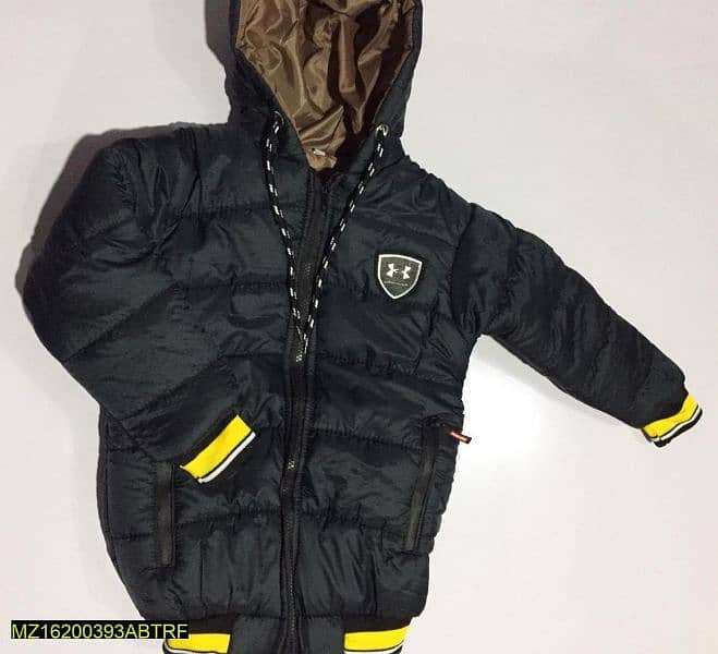 Boy's Stitched Polyester Puffer Jacket 0