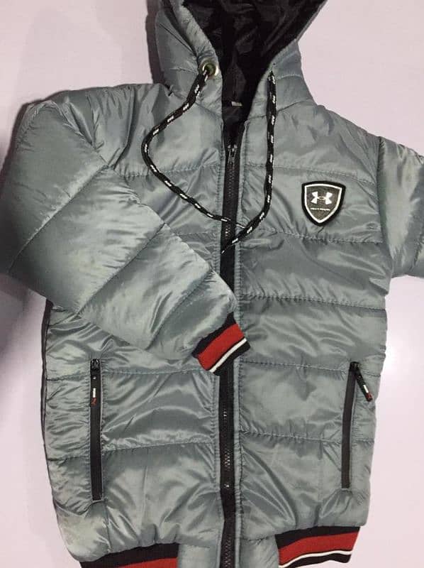 Boy's Stitched Polyester Puffer Jacket 2