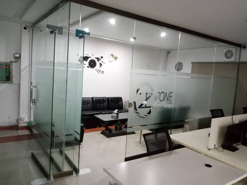 Glass work Aluminium windows Glass partition windows blinds etc 1