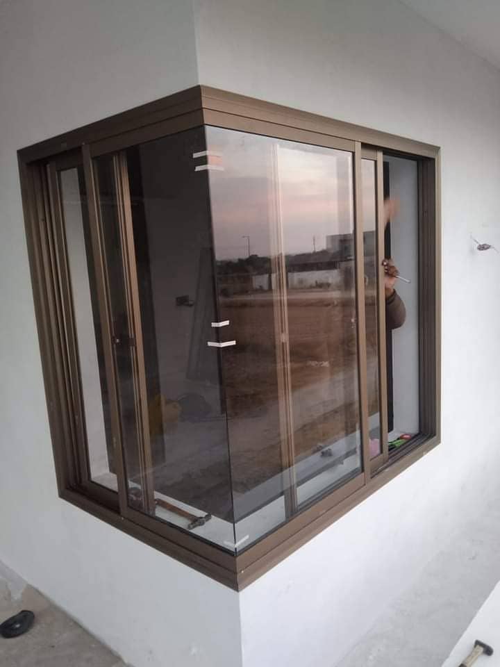 Glass work Aluminium windows Glass partition windows blinds etc 8