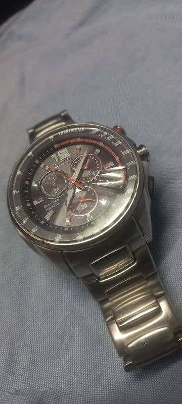 Citizen EcoDrive Tachy Meter Men stainless watch 1