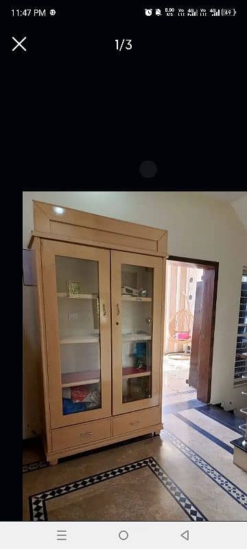 Home used room /Show case/Wood almari keh lain for sale 2