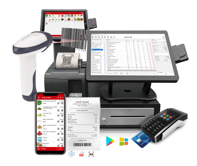 Software for Store,Resturant,Pharmacy,Garments,Touch Machine,Laptops 1