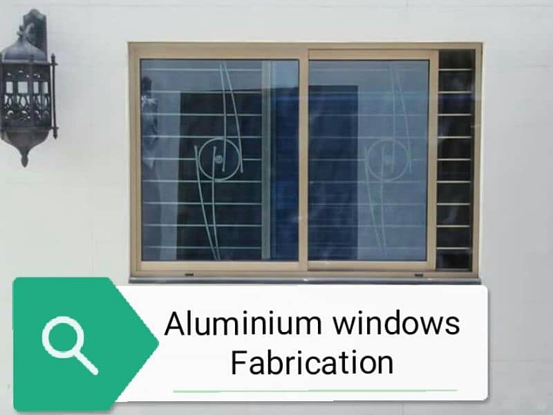 Glass work Aluminium windows Glass partition windows blinds Etc. 1