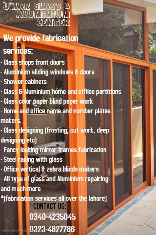 Glass work Aluminium windows Glass partition windows blinds Etc. 3