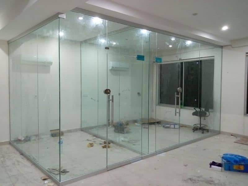 Glass work Aluminium windows Glass partition windows blinds Etc. 14