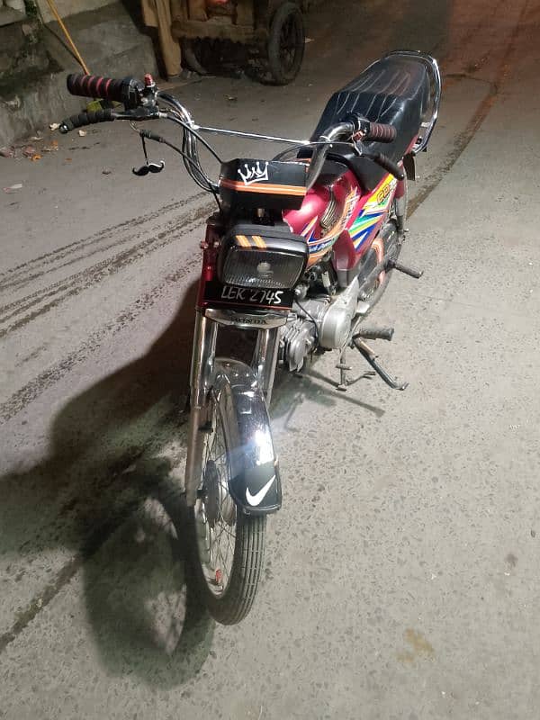 Honda 70cc all genuine bike urgent sale Whatsapp number 03231496007 5