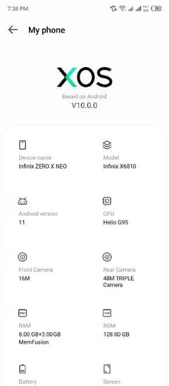 infinix zero x neo