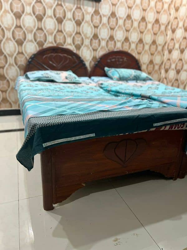 2 singles beds for sale without mattress 2