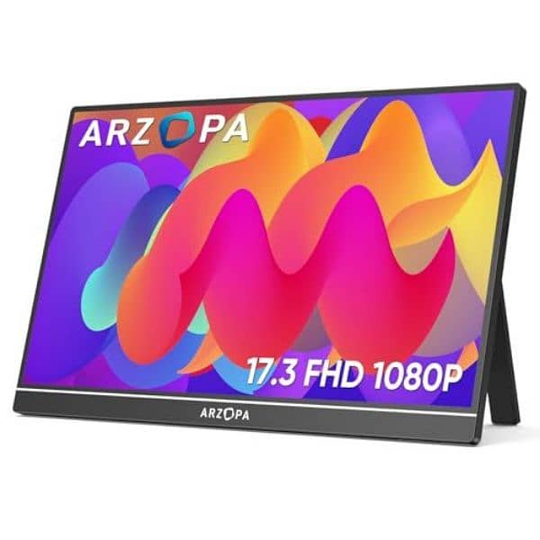 Arzopa A1M Portable Laptop Monitor | 1080P 17.3'' FHD IPS 0